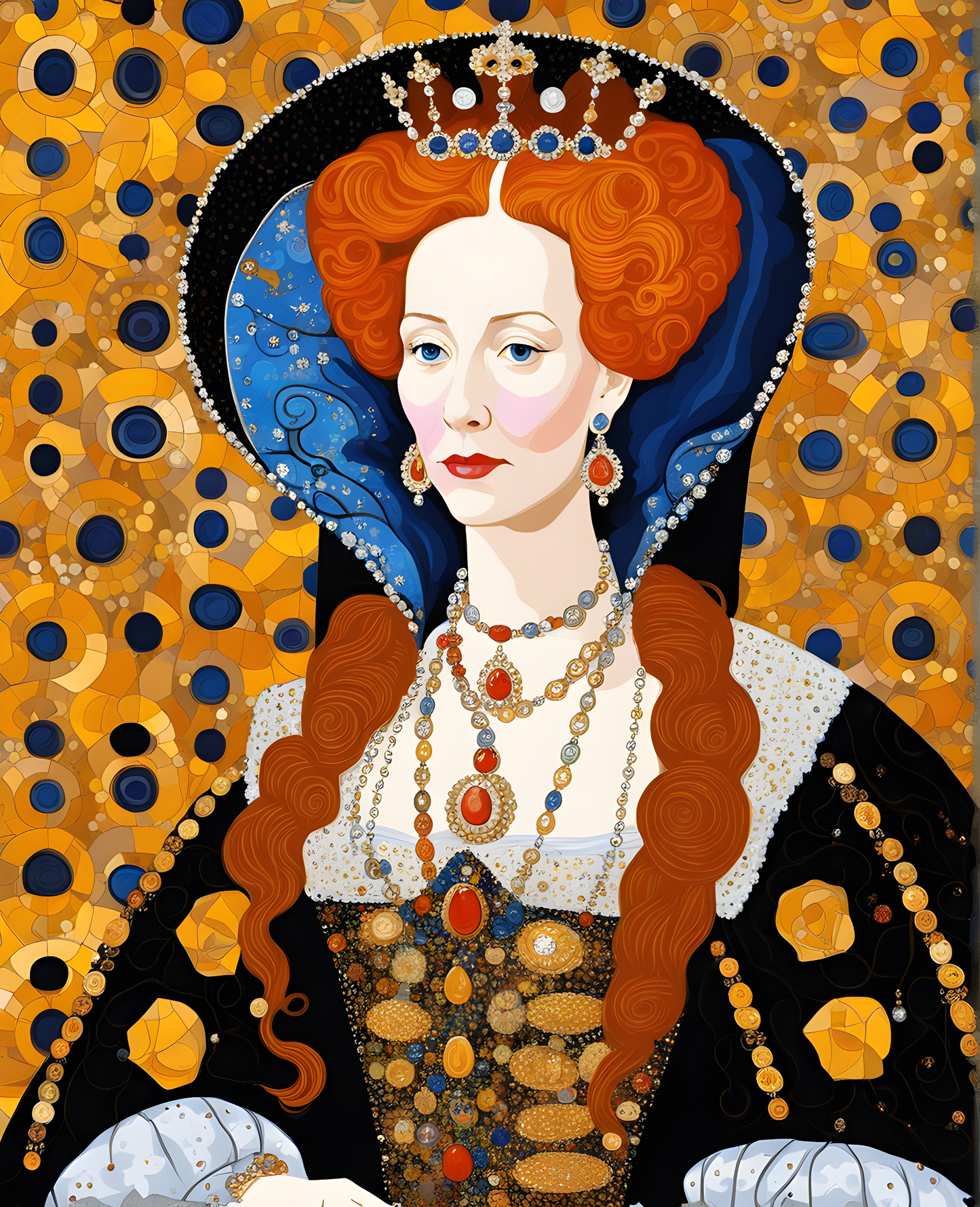 Royal Portrait PD (8) - Queen Elizabeth I of England - Van-Go Paint-By-Number Kit