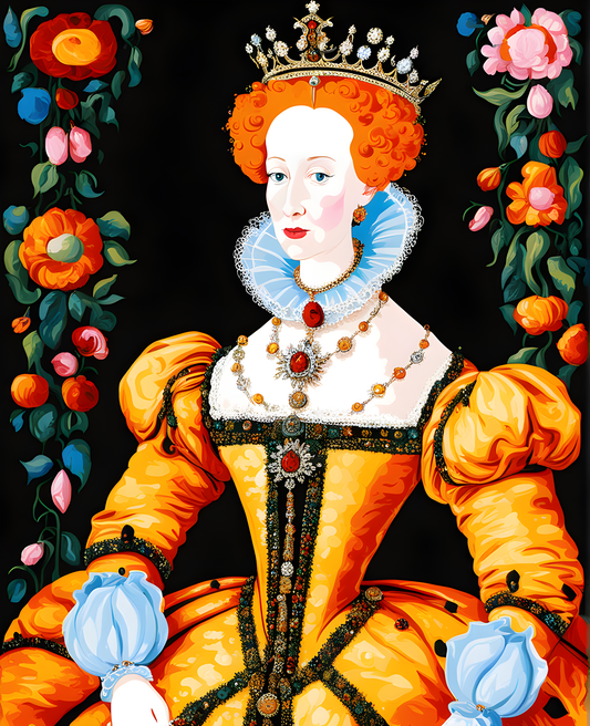 Royal Portrait PD (7) - Queen Elizabeth I of England - Van-Go Paint-By-Number Kit