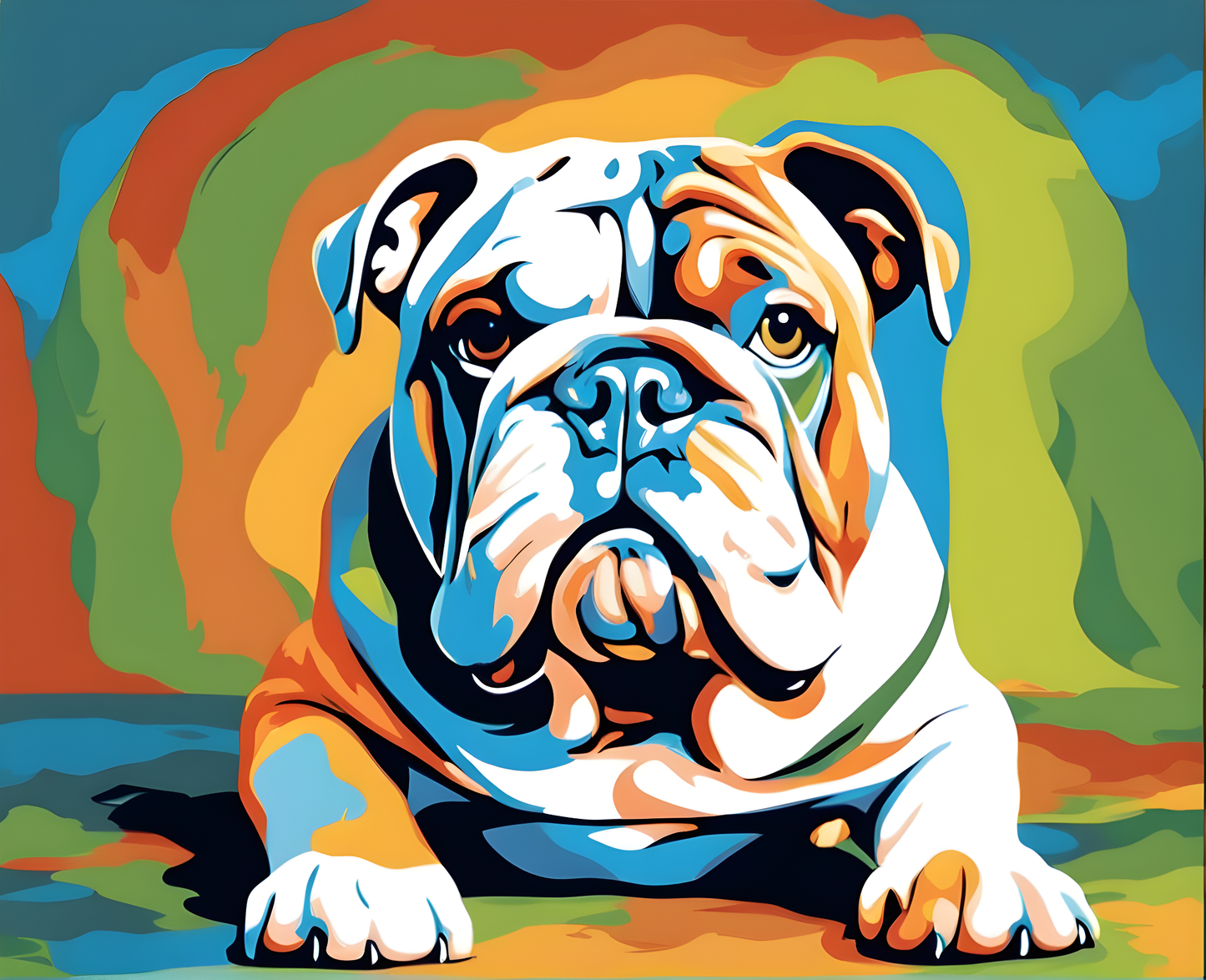 Dogs Collection PD (57) - English bulldog - Van-Go Paint-By-Number Kit