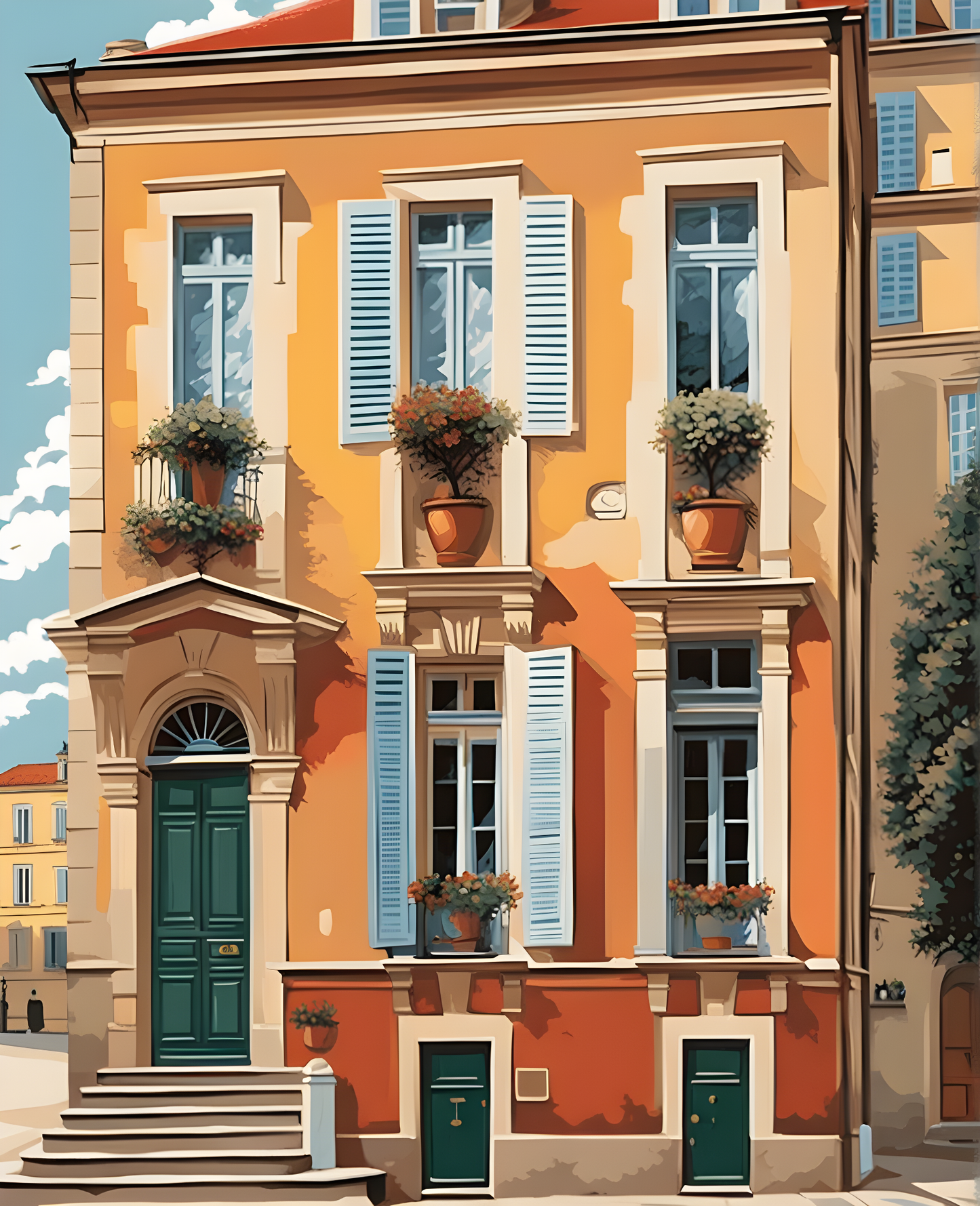 European Architecture - Van-Go Paint-By-Number Kit