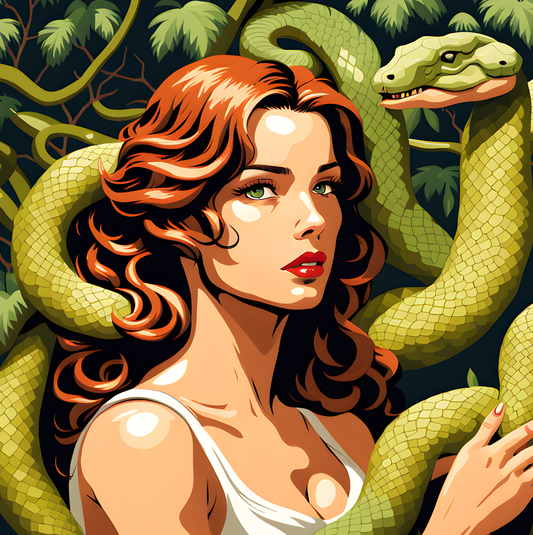 Street Art Collection OD (45) - Eve and the Snake - Van-Go Paint-By-Number Kit