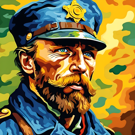 Face of War (2) - Van-Go Paint-By-Number Kit