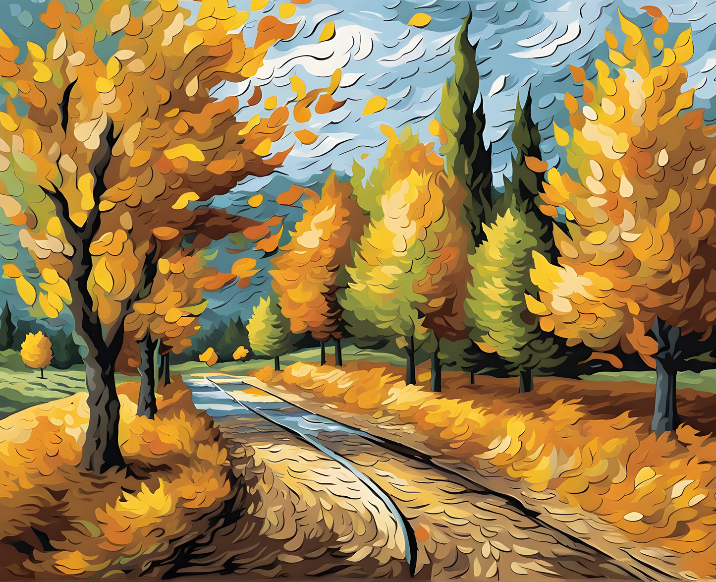 FALL BREEZE - Van-Go Paint-By-Number Kit