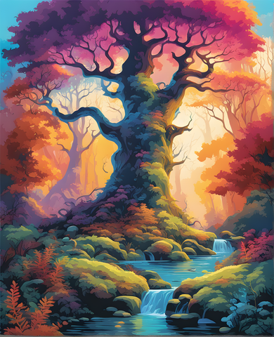 Fantasy forest - Van-Go Paint-By-Number Kit
