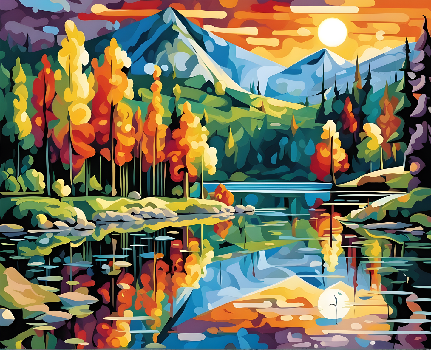 Fantasy Lake - Van-Go Paint-By-Number Kit