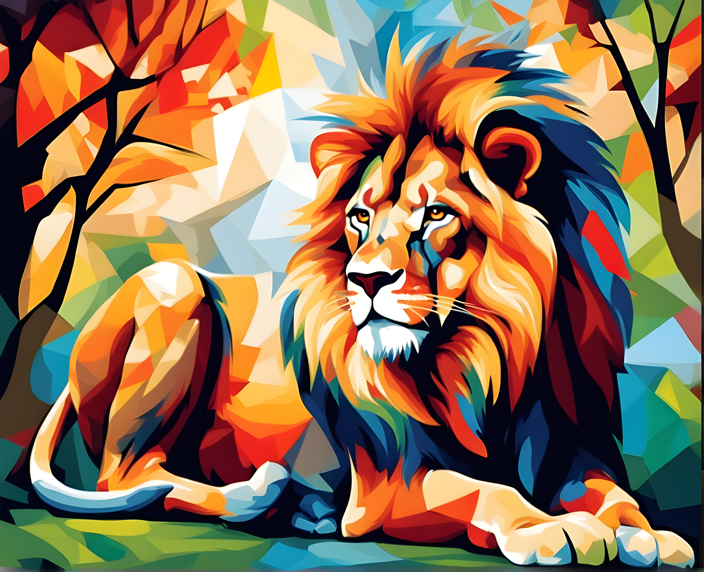 Lions Collection PD (46) - Fantasy - Van-Go Paint-By-Number Kit