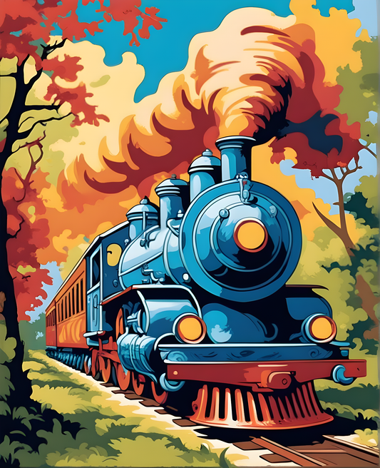 Fantasy Train (OD) - Van-Go Paint-By-Number Kit