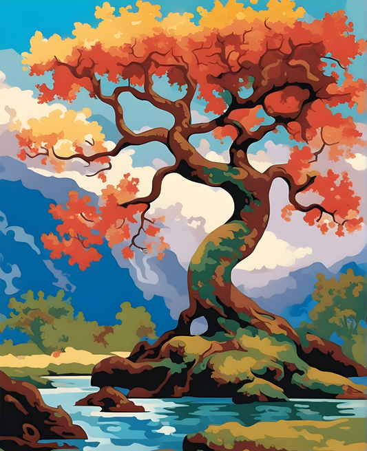 Fantasy Tree (3) - Van-Go Paint-By-Number Kit