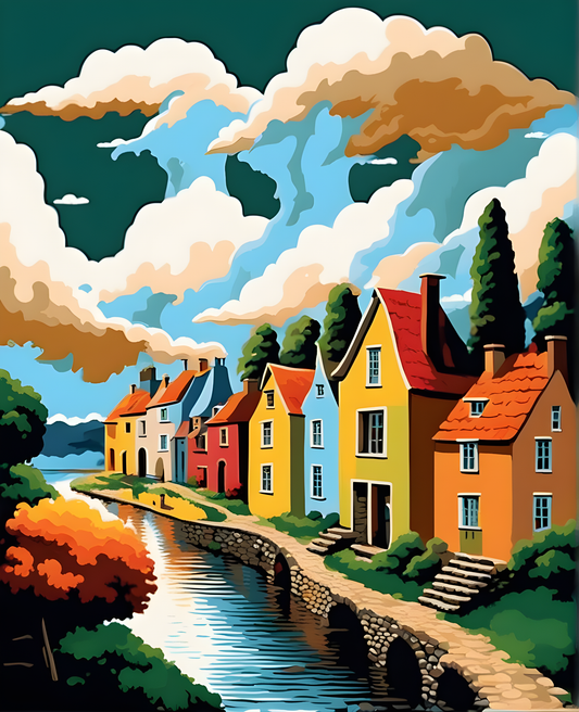 Fantasy Village Collection PD (23) - Van-Go Paint-By-Number Kit