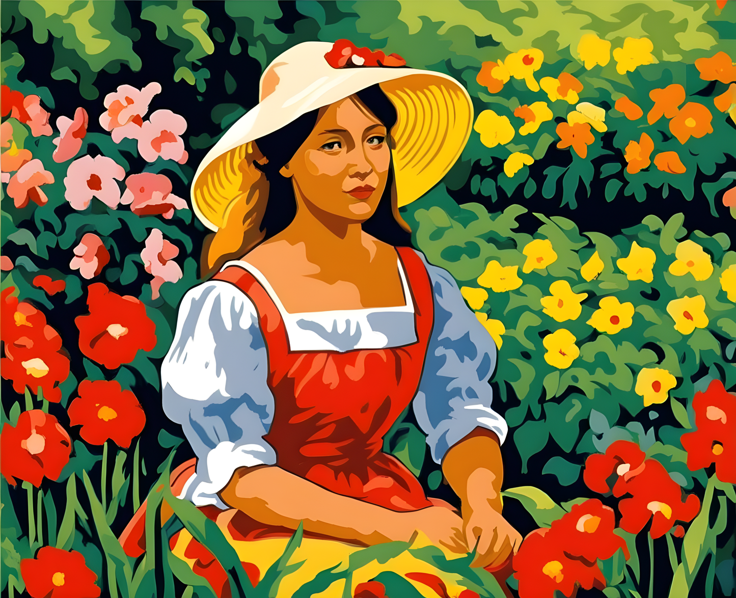Garden Girl (3) - Van-Go Paint-By-Number Kit