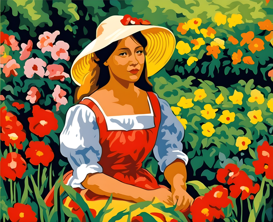 Garden Girl (3) - Van-Go Paint-By-Number Kit