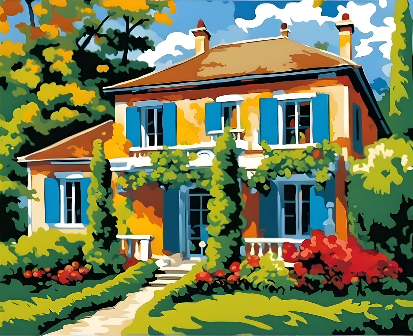 Garden House (3) - Van-Go Paint-By-Number Kit