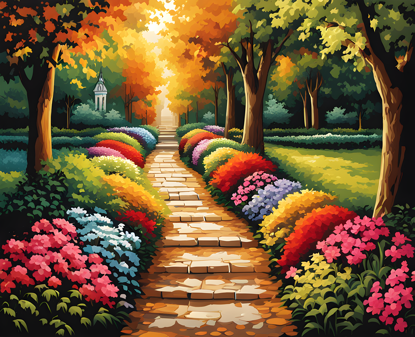 Garden path PD (4) - Van-Go Paint-By-Number Kit