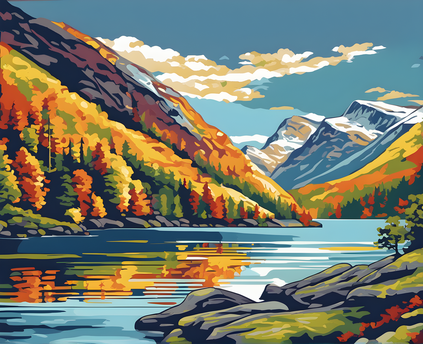 Amazing Places OD (73) - Geirangerfjord, Norway - Van-Go Paint-By-Number Kit