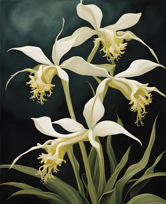 Exotic Flowers Collection (90) - Ghost Orchid - Van-Go Paint-By-Number Kit