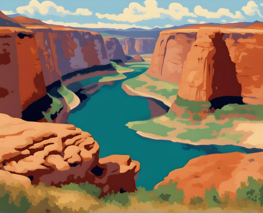National Parks Collection PD (35) - Glen Canyon, USA - Van-Go Paint-By-Number Kit