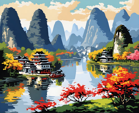 Amazing Places OD (402) - Guilin, China - Van-Go Paint-By-Number Kit