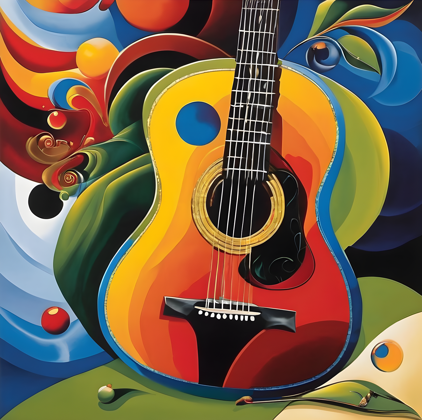 Guitar Illusions (6) - Van-Go Paint-By-Number