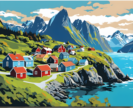 Amazing Places OD (97) - Hamnøy, Norway - Van-Go Paint-By-Number Kit