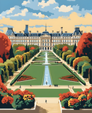Paris Collection OD (39) - Jardin des Tuileries - Van-Go Paint-By-Number Kit