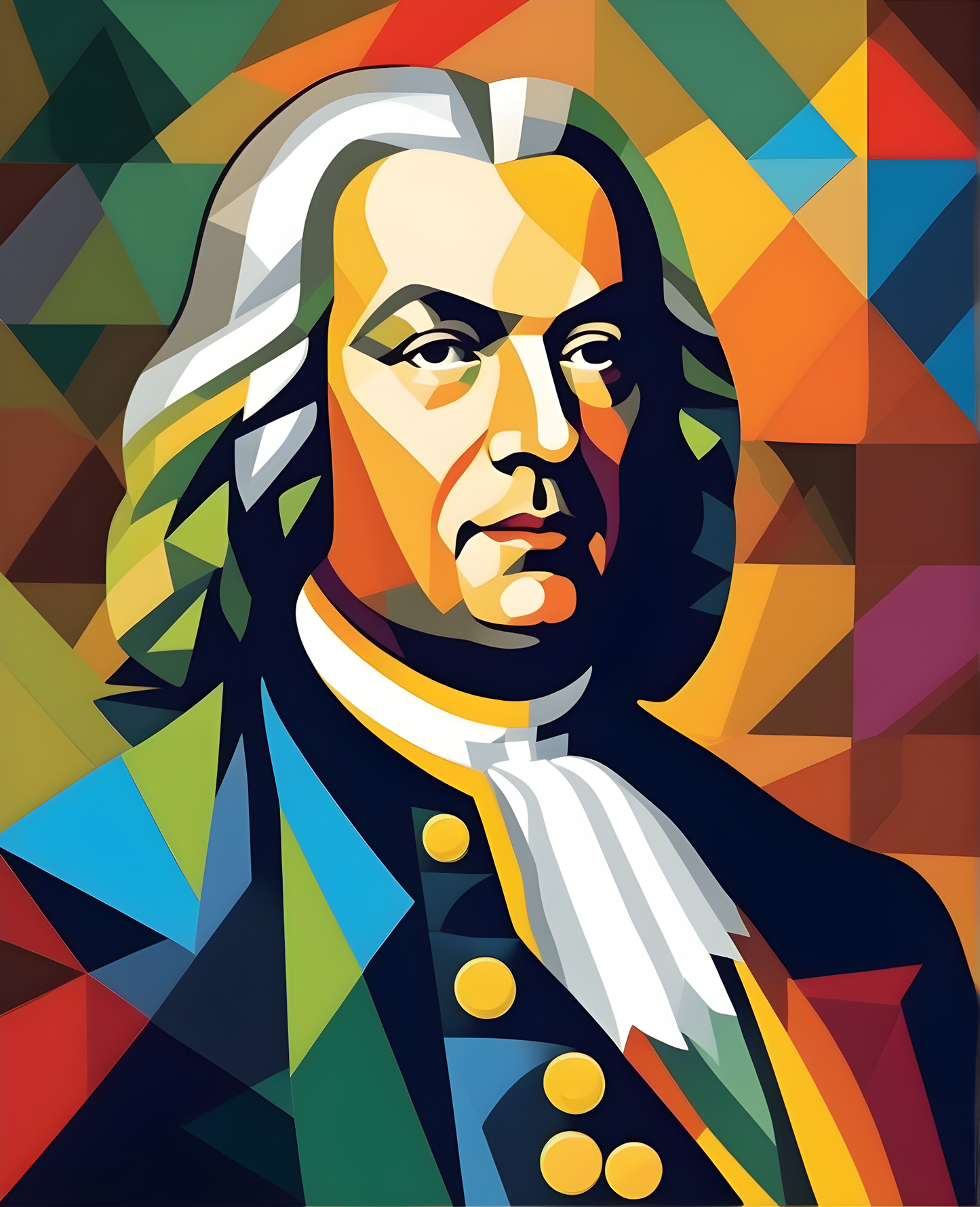 Johann Sebastian Bach Portrait (1) - Van-Go Paint-By-Number Kit