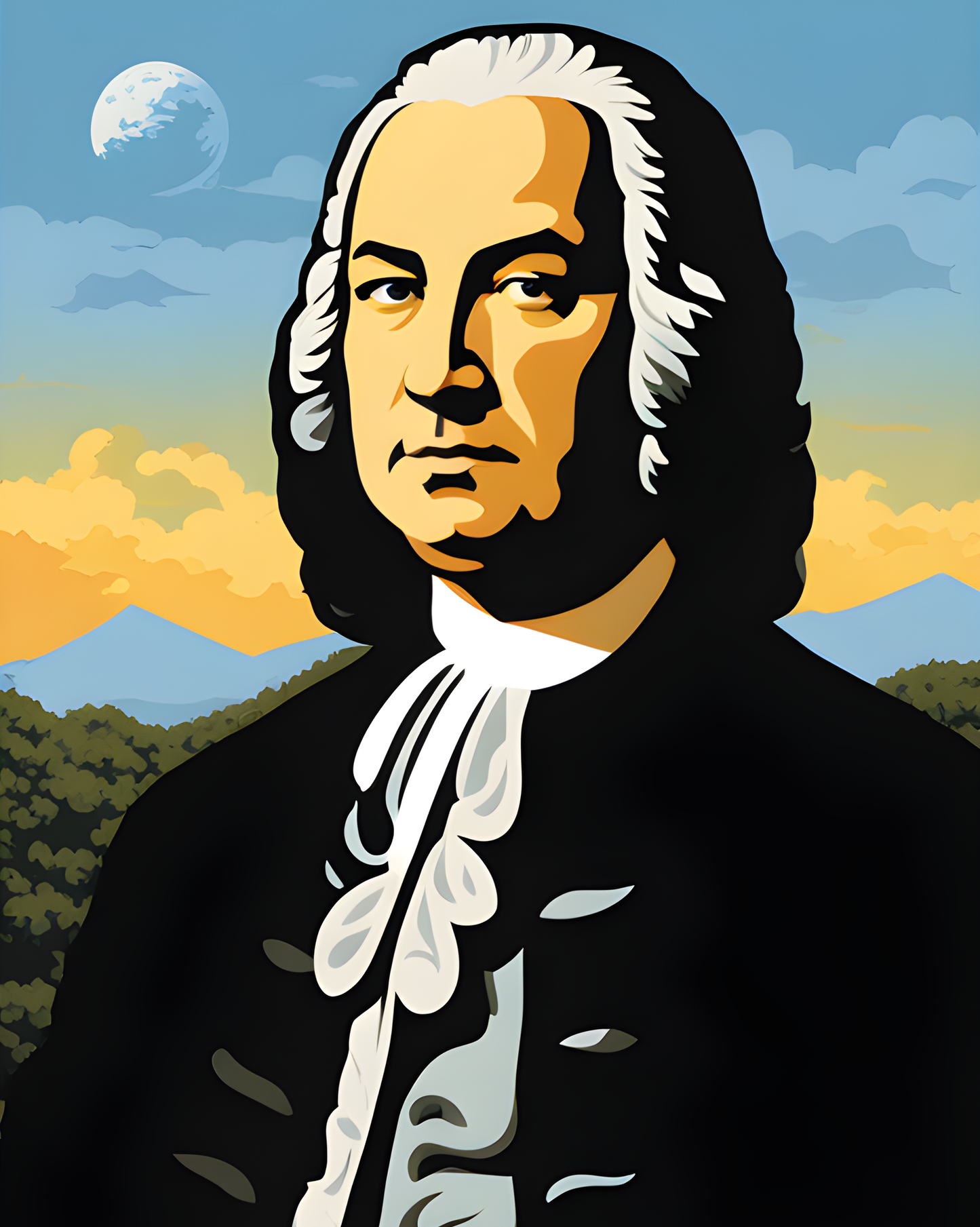 Johann Sebastian Bach Portrait (7) - Van-Go Paint-By-Number Kit