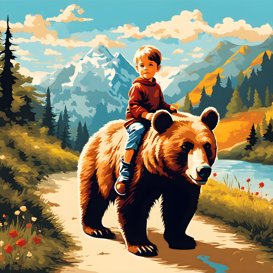 Journey on a Bear - Van-Go Paint-By-Number Kit