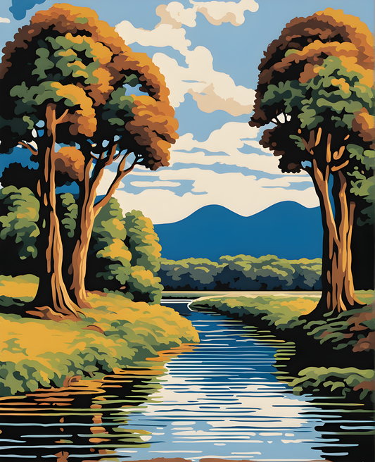 Juruá River, Brazil (2) - Van-Go Paint-By-Number Kit