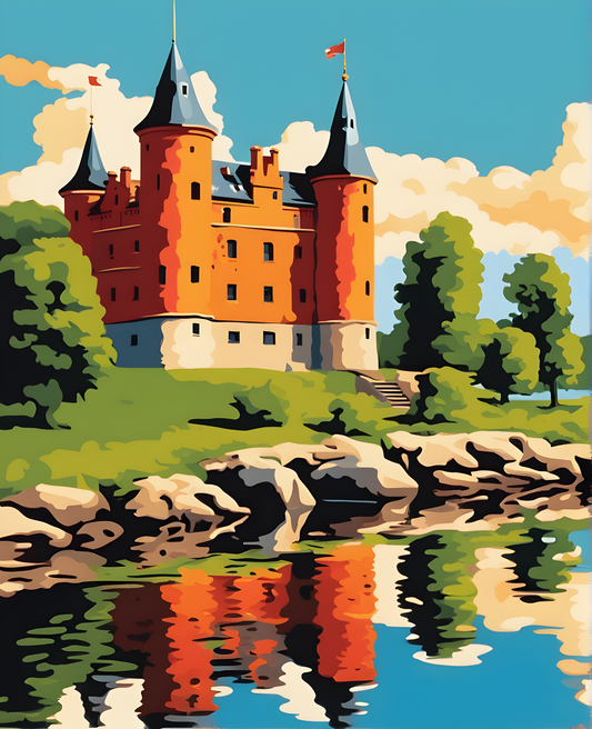 Castles OD - Kalmar Castle, Sweden (101) - Van-Go Paint-By-Number Kit