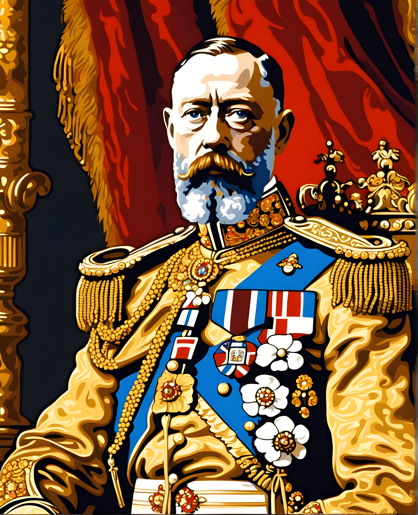 Royal Portrait PD (16) - King George V of England - Van-Go Paint-By-Number Kit