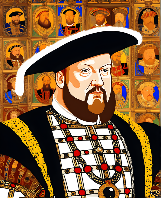 Royal Portrait PD (20) - King Henry VIII of England - Van-Go Paint-By-Number Kit