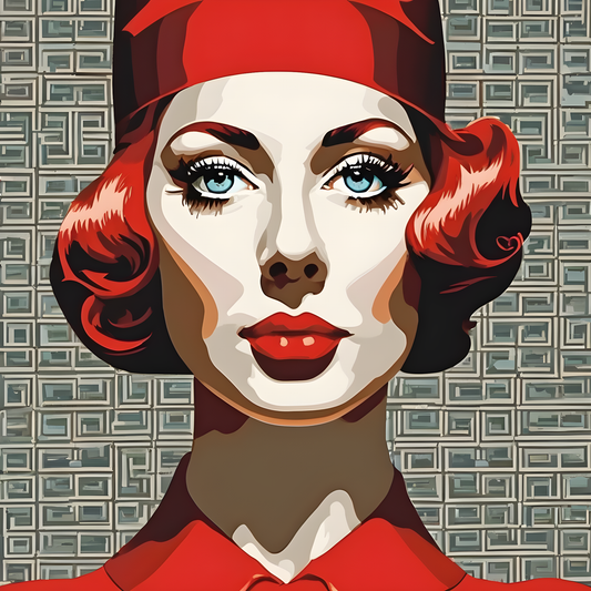 Lady In Red Collection PD (10) - Van-Go Paint-By-Number Kit