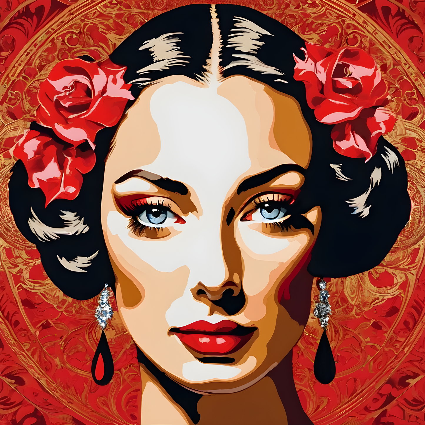 Lady In Red Collection PD (59) - Van-Go Paint-By-Number Kit