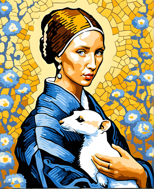 Lady with an Ermine PD (1) - Van-Go Paint-By-Number Kit