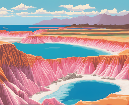 Amazing Places OD (410) - Las Coloradas, Mexico - Van-Go Paint-By-Number Kit