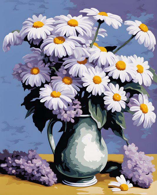Lilac and Chamomile (1) - Van-Go Paint-By-Number Kit