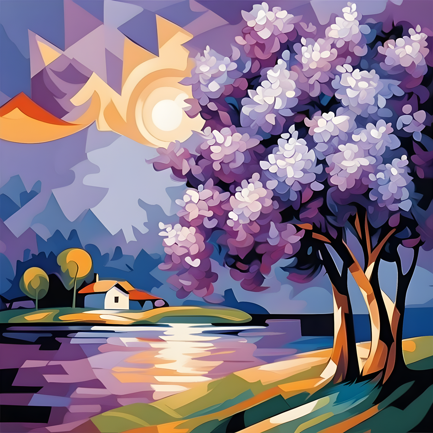 Lilac evening (5) - Van-Go Paint-By-Number Kit