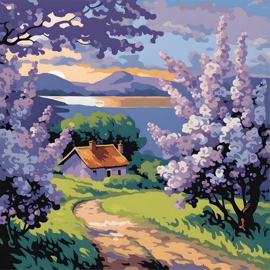 Lilac evening (4) - Van-Go Paint-By-Number Kit