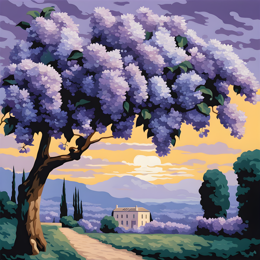 Lilac evening (2) - Van-Go Paint-By-Number Kit