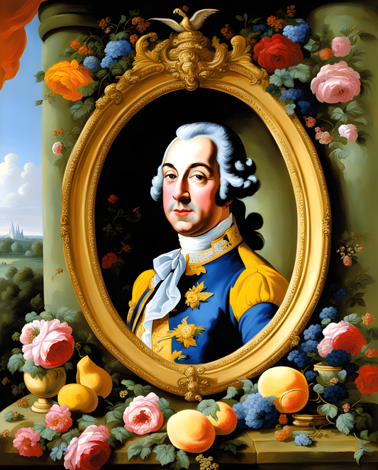 Royal Portrait PD (60) - Louis XV of France - Van-Go Paint-By-Number Kit
