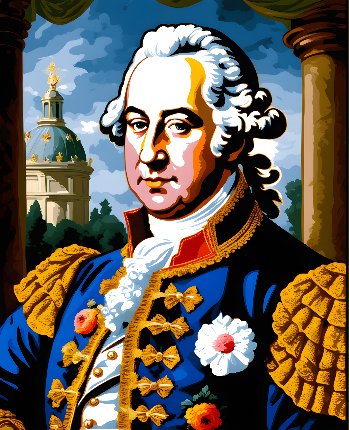 Royal Portrait PD (63) - Louis XVI, king of France - Van-Go Paint-By-Number Kit