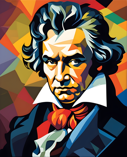 Ludwig Van Beethoven Portrait (4) - Van-Go Paint-By-Number Kit