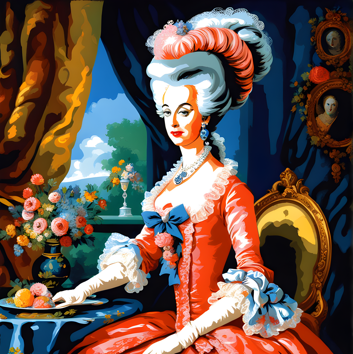 Royal Portrait PD (25) - Marie Antoinette, Queen of France - Paint-By-Number Kit