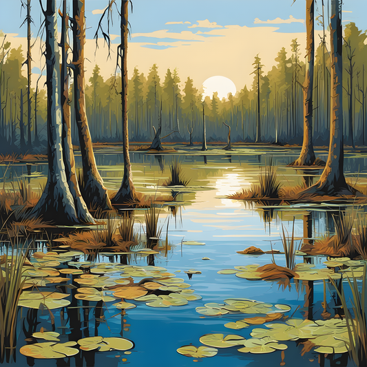 Memories from the swamp - Van-Go Paint-By-Number Kit