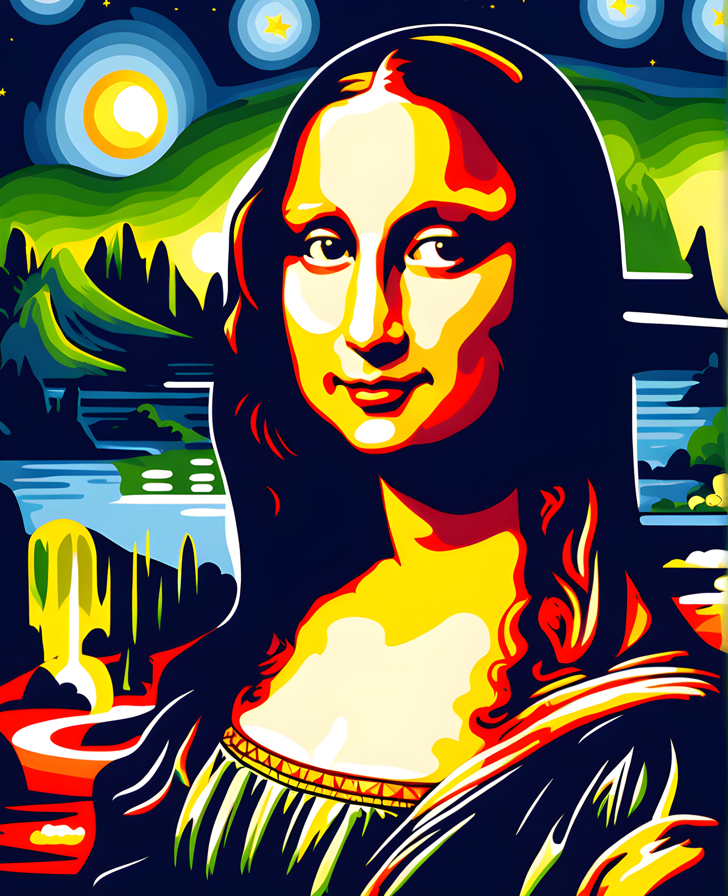 Mona Lisa by Leonardo da Vinci Collection PD (11) - Van-Go Paint-By-Number Kit