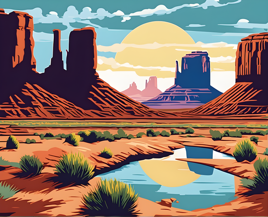 Amazing Places OD (425) - Monument Valley, USA - Van-Go Paint-By-Number Kit