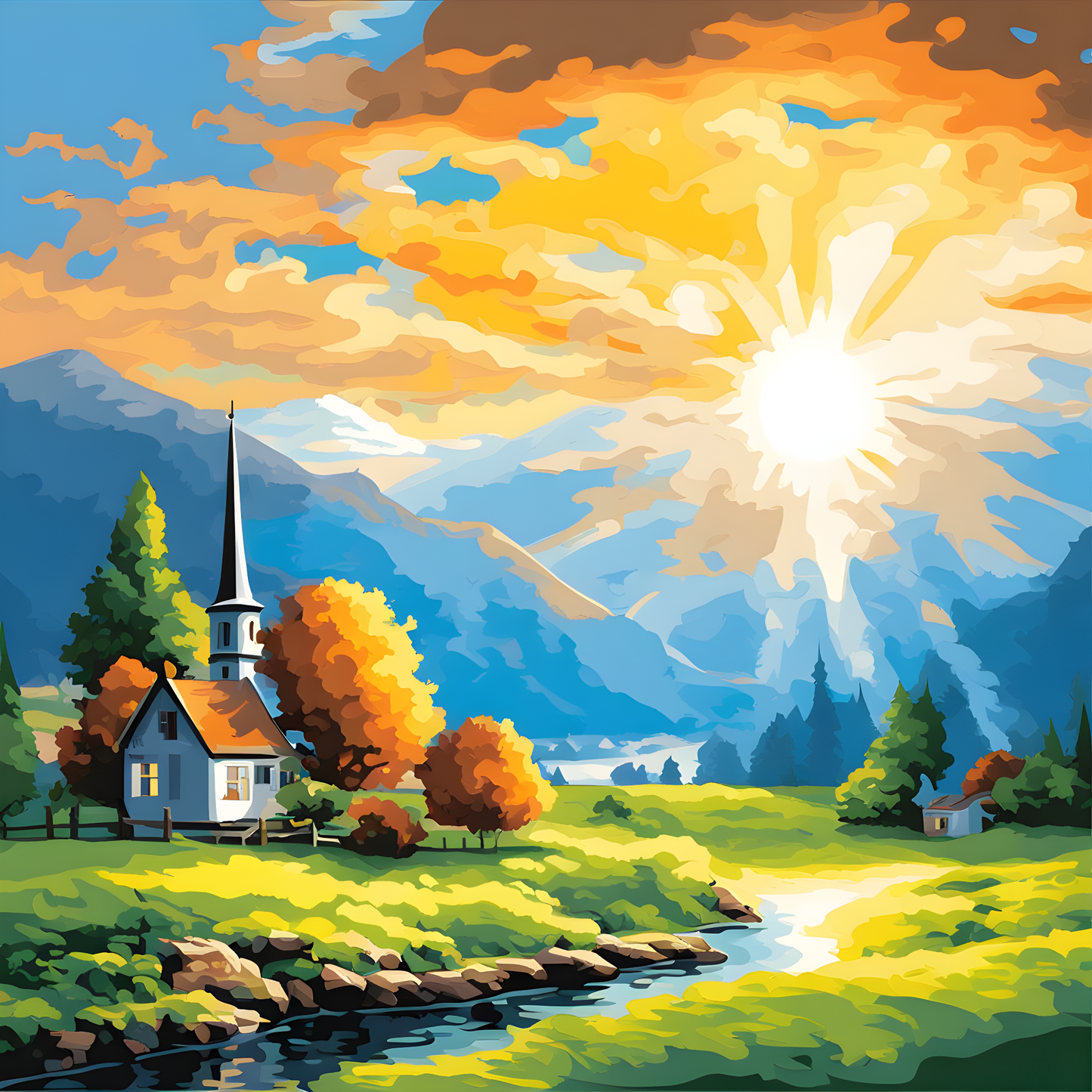 Morning Sunshine (2) - Van-Go Paint-By-Number Kit