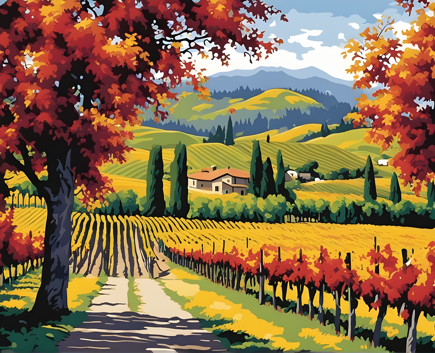 Amazing Places OD (201) - Napa, California - Van-Go Paint-By-Number Kit
