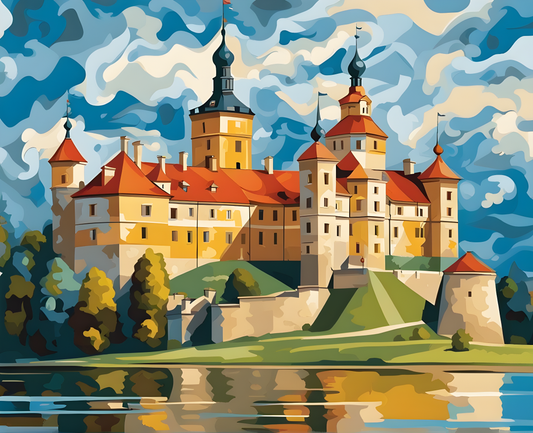 Castles OD - Nesvizh Radziwiłł Castle, Belarus (46) - Van-Go Paint-By-Number Kit