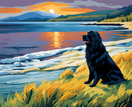 Newfoundland Dog PD (6) - Van-Go Paint-By-Number Kit